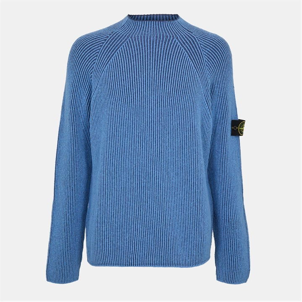 Stone Island Stone Rib Jumper Sn54 - Blue
